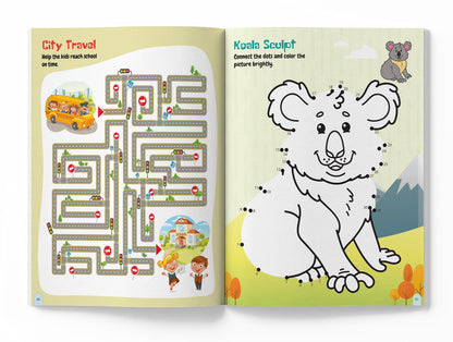 101 Brain Booster Activity Book | Fun Activity Book For Children | Puzzles, Games, Educational Activities | Ages 5 And Up