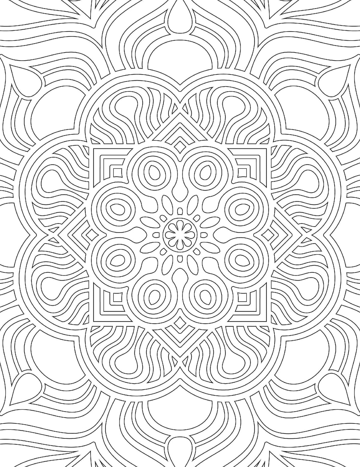 Mandala Adult Colouring Book for Adults | Beautiful Mandalas & Geometric Patterns to Relieve Stress, Improve Focus, Encourage Mindfulness and Inspire Creative Artistic Expression