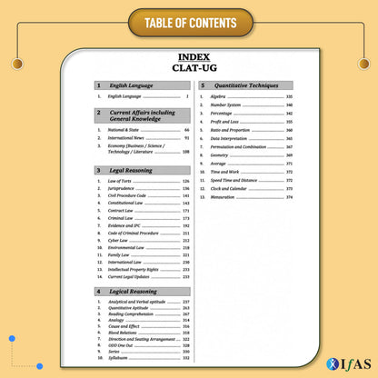 CLAT UG Books for Preparation 2027 | 12 Years (2015-2026) Previous Year Solved Papers with Detailed Solutions | CLAT Books for Preparation 2027 for CLAT UG & Law Entrance Exams | IFAS