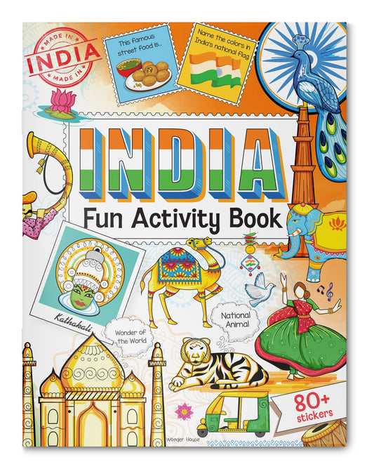 India: Fun Activity Book for Children | Explore Culture, Monuments, Festivals & Maps | Ages 5–10 | 3+ Hours of Interactive Learning and Discovery
