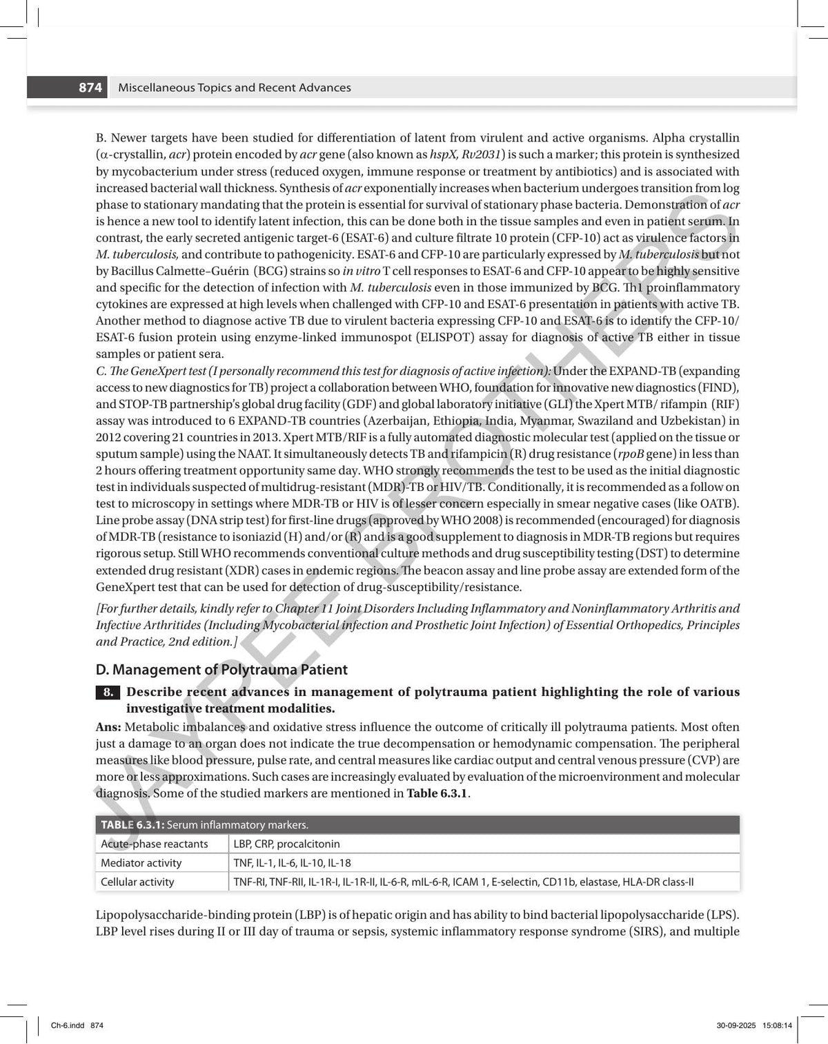 Postgraduate Orthopedics: An Exam Preparatory Manual, 4/E for MS and DNB Orthopedics Postgraduates | 15 Years of Solved DNB Theory Questions in a Chapter-wise Question and Answer Format: 1