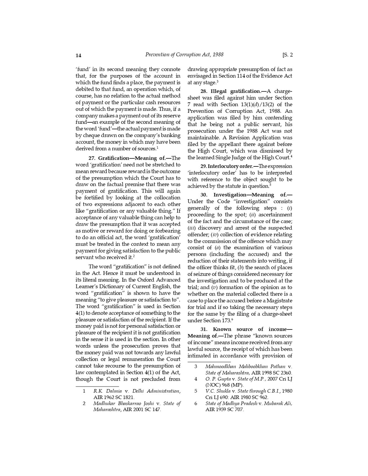 Lawmann's Prevention of Corruption Act, 1988 | Bare Act with Comments