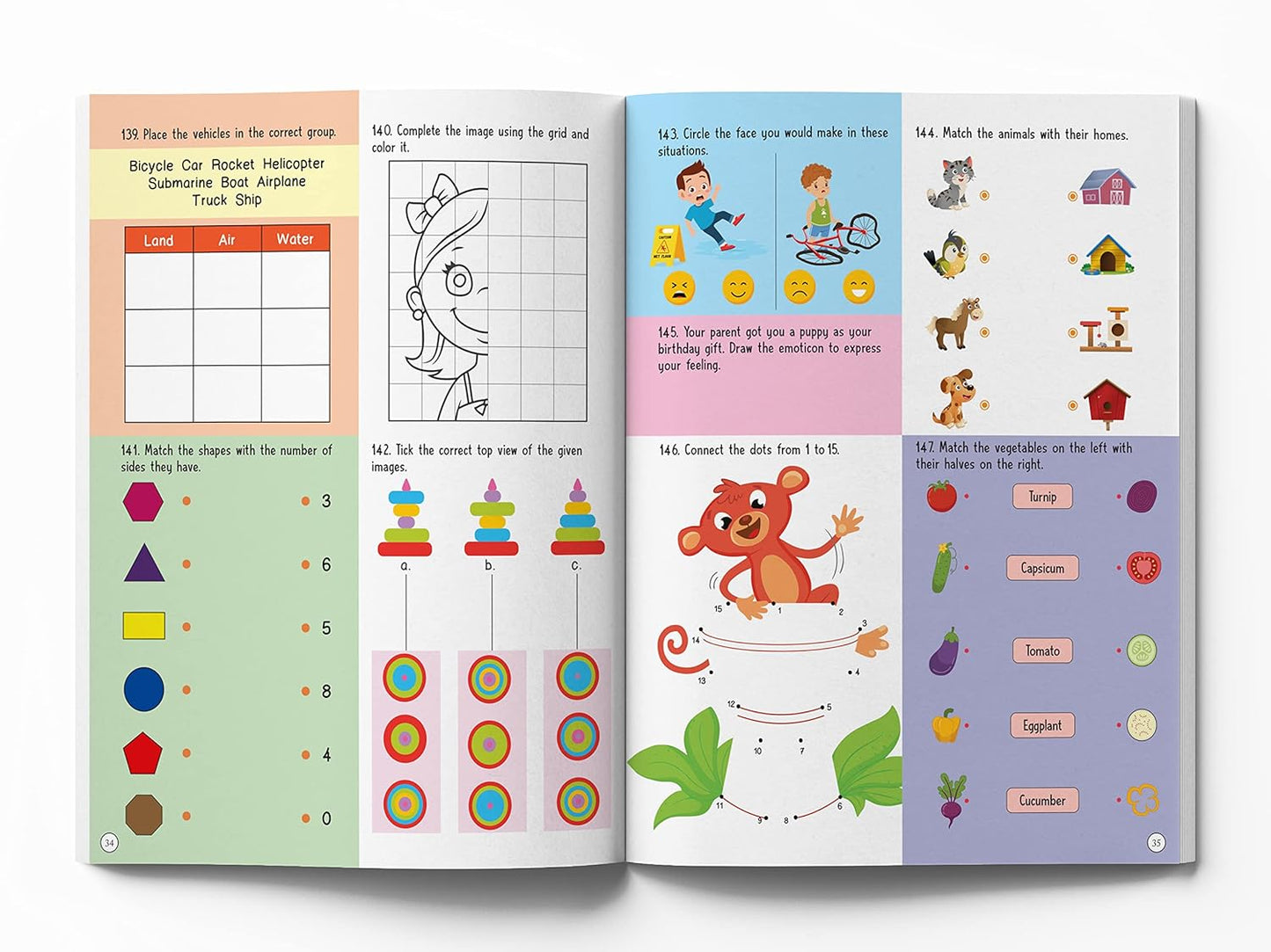 Children’s Early Learning & Activity Bestseller Combo (6 Books Set)