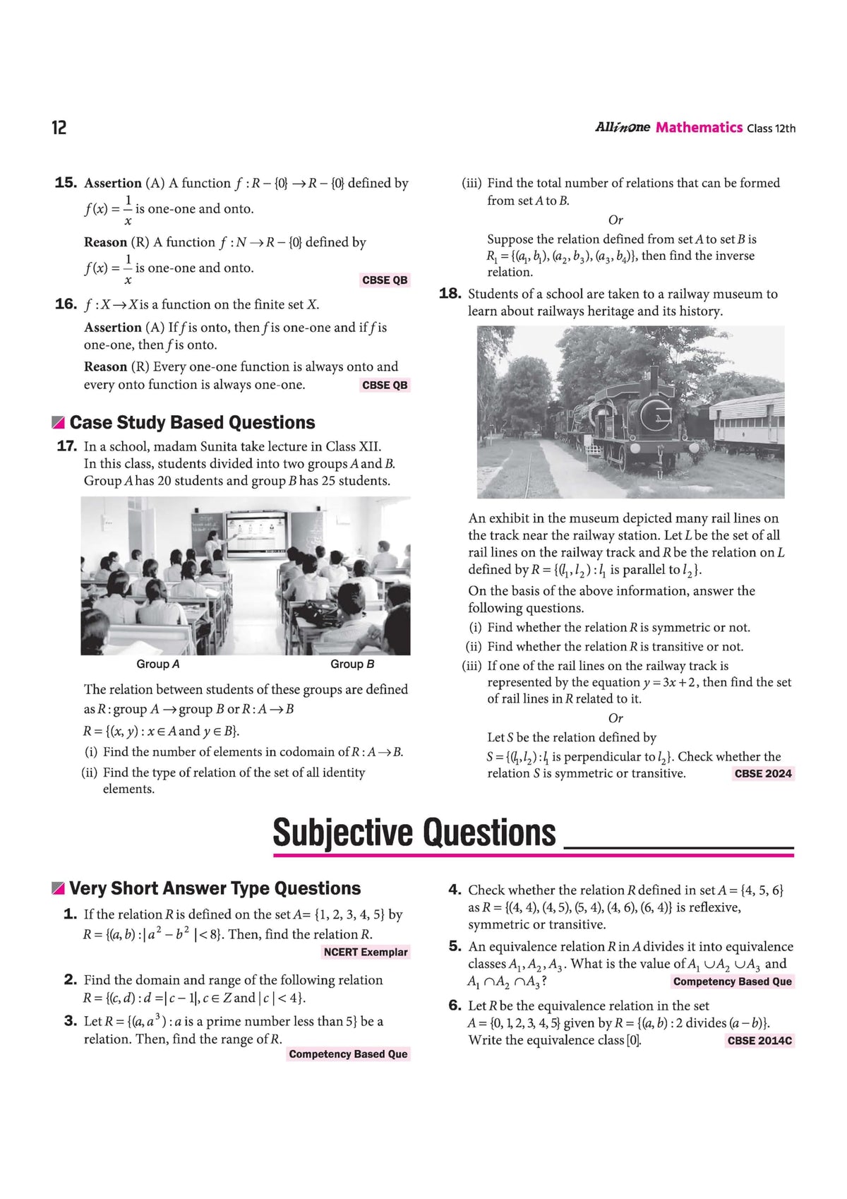 (Old Edition) Arihant All in One Mathematics Class 12 for CBSE Exams 2025-26