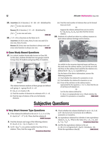 (Old Edition) Arihant All in One Mathematics Class 12 for CBSE Exams 2025-26