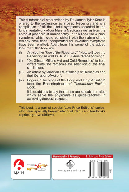 Repertory of the Homeopathic Materia Medica - Includes Life Sketch of Dr. J.T. Kent : How to use the Repertory Relationship of Remedies : Sides of the Body