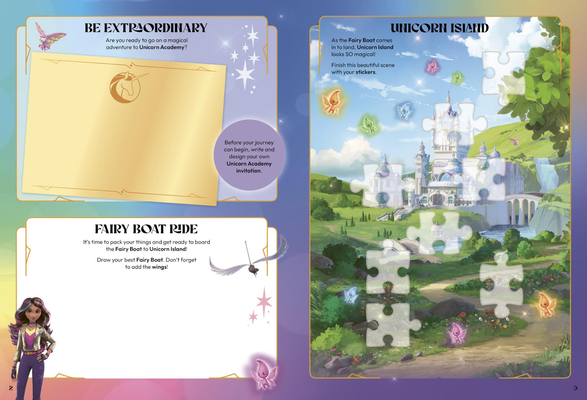 Unicorn Academy: Sticker Activity Book: With over 100 magical stickers (Unicorn Academy: TV tie-in titles)