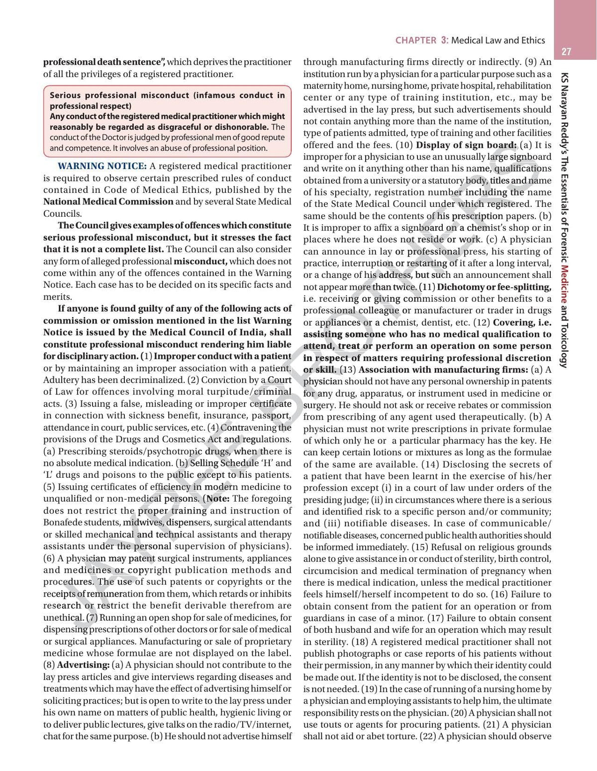 KS Narayan Reddy's The Essentials of Forensic Medicine & Toxicology, 36/E for MBBS 2nd Year Students | Updated BNS, BNSS & BSA Laws with MLC Forms, Toxicology Antidotes and MCQ Bank: 1