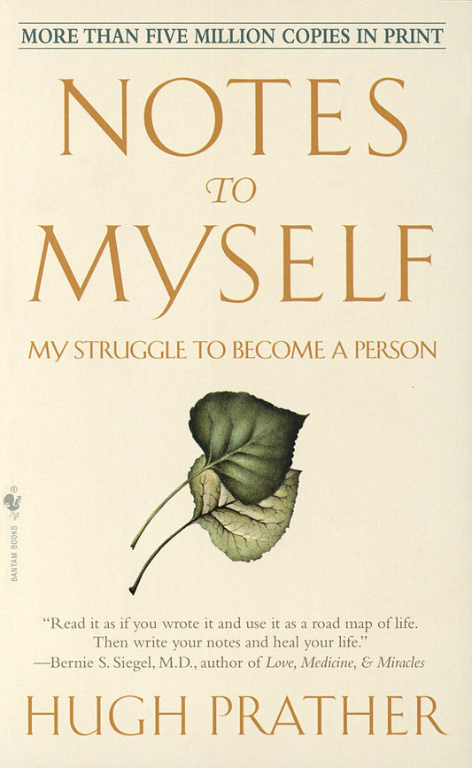 Notes to Myself: My Struggle to Become a Person by Hugh Prather book cover