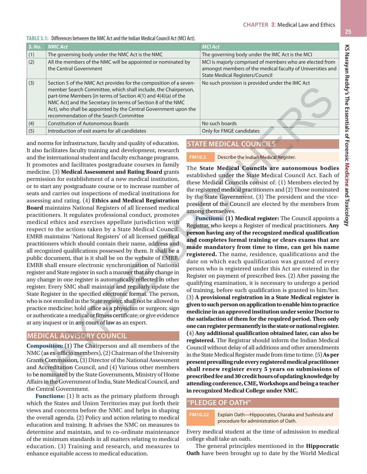 KS Narayan Reddy's The Essentials of Forensic Medicine & Toxicology, 36/E for MBBS 2nd Year Students | Updated BNS, BNSS & BSA Laws with MLC Forms, Toxicology Antidotes and MCQ Bank: 1