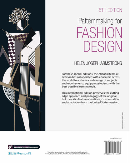 Patternmaking for Fashion Design 5e | Armstrong | NIFT, NID, Pearl Academy, Fashion Technology | Garment Making & Draping | Pearson