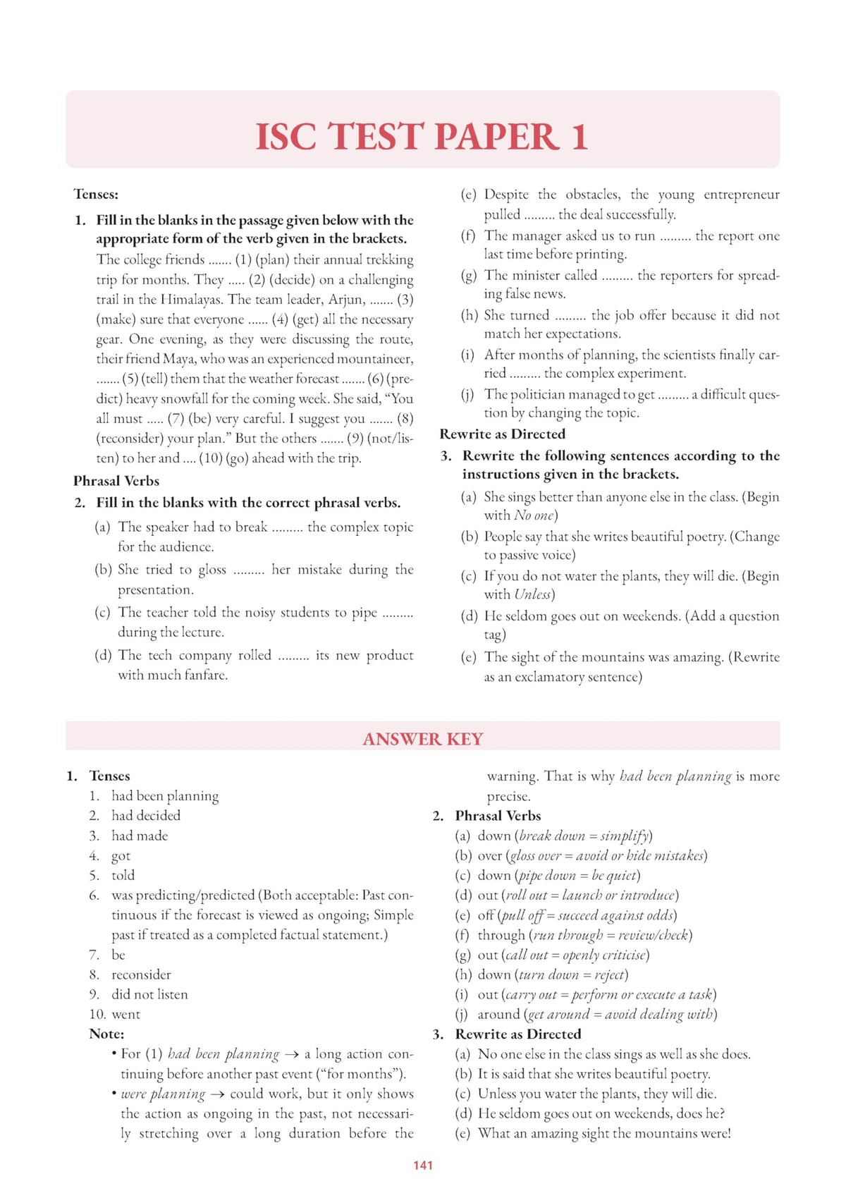 Oswaal Grammatically Yours By Sudhir Sir For Classes 9 to 12 | Best ICSE & ISC Book for English Grammar with tests practice in the exact exam format, Including FAQs & Answer Keys