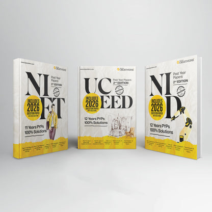 NID, NIFT, and UCEED Past Year Papers (Solved) | Includes 2026 Papers with solution | Complete Study Pack for Top Design Exams