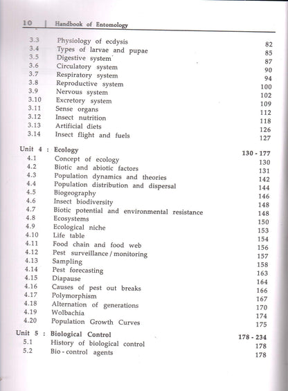 Handbook of Entomology (4th Edition)