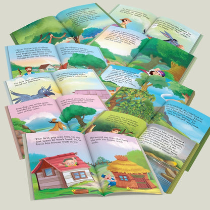 Moral Story Books for Kids (Illustrated) - English Short Stories with Colourful Pictures - Bedtime Children Story Book - 3 Years to 6 Years Old ... Aloud to Infants, Toddlers (Set of 10 Books)