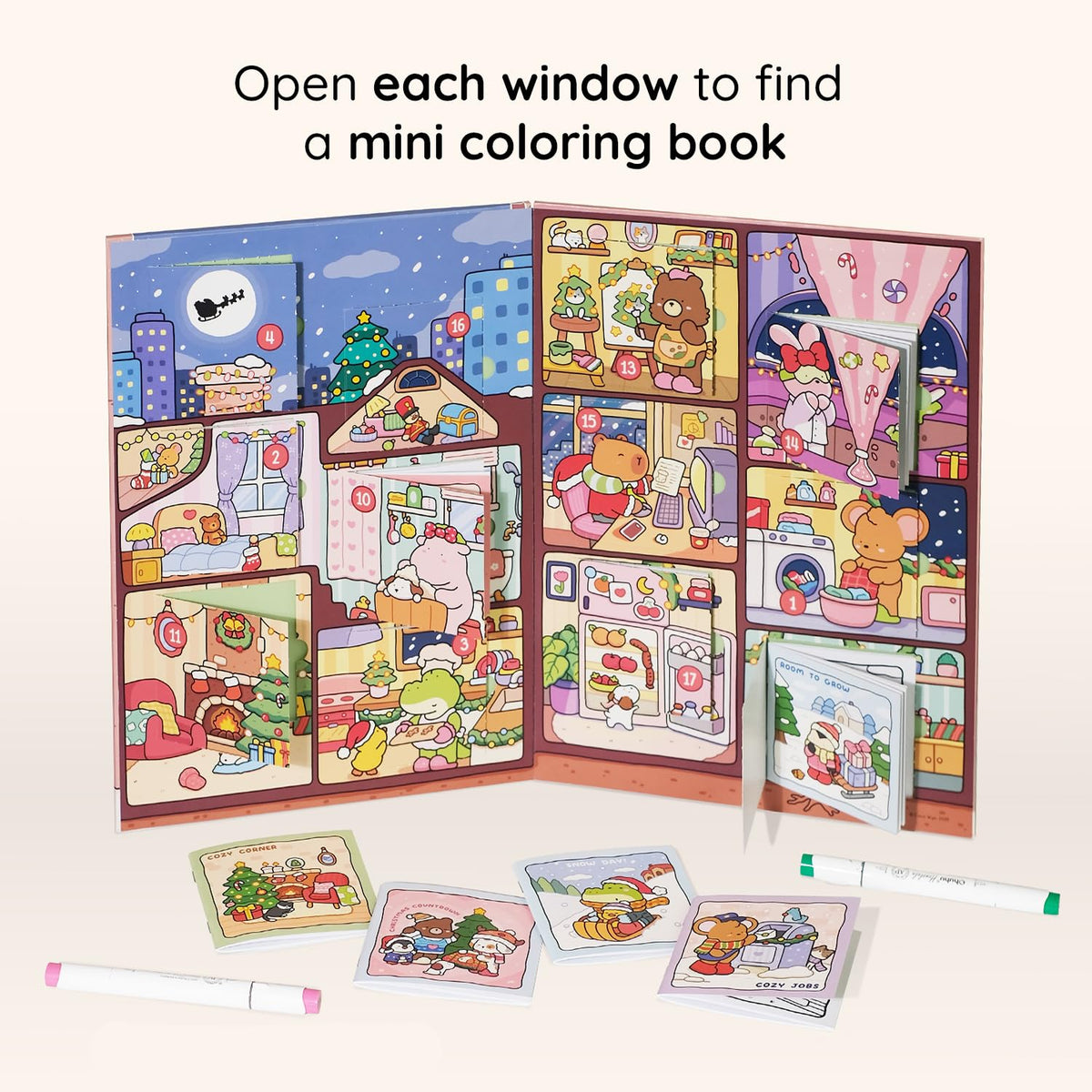 Cozy Countdown: An Advent Coloring Book Bundle