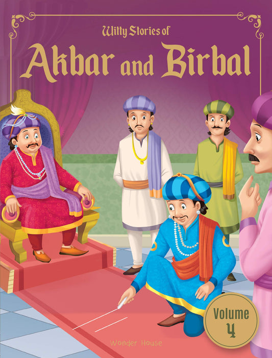 Witty Stories of Akbar and Birbal - Volume 4: Illustrated Humorous Stories For Kids book cover