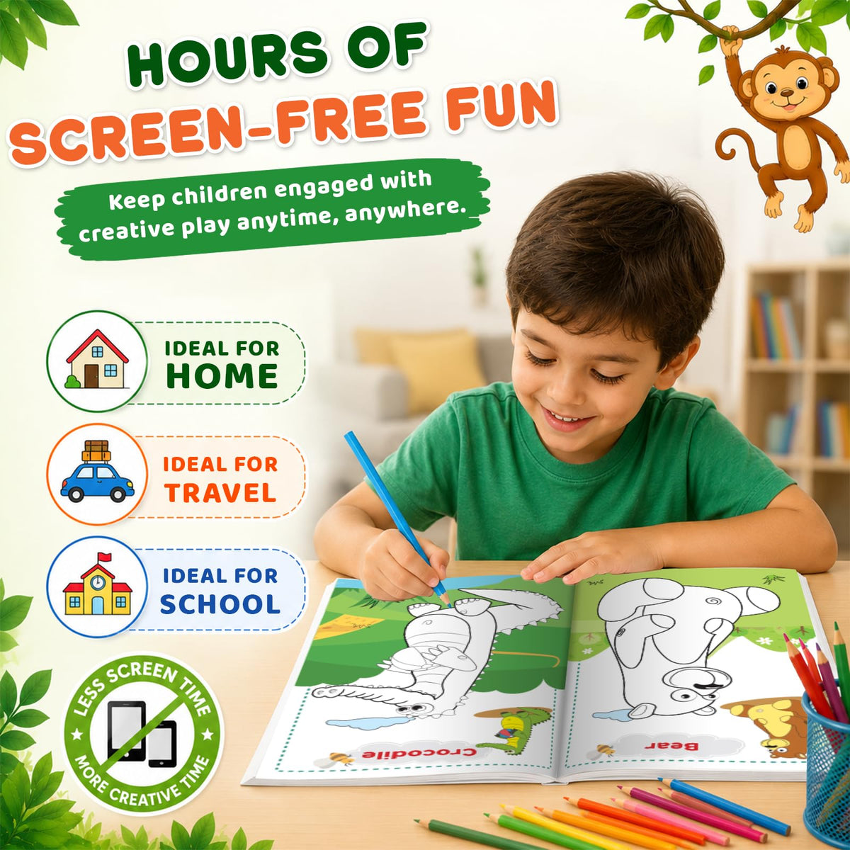 Super Jumbo Colouring Book (Animals & Birds)