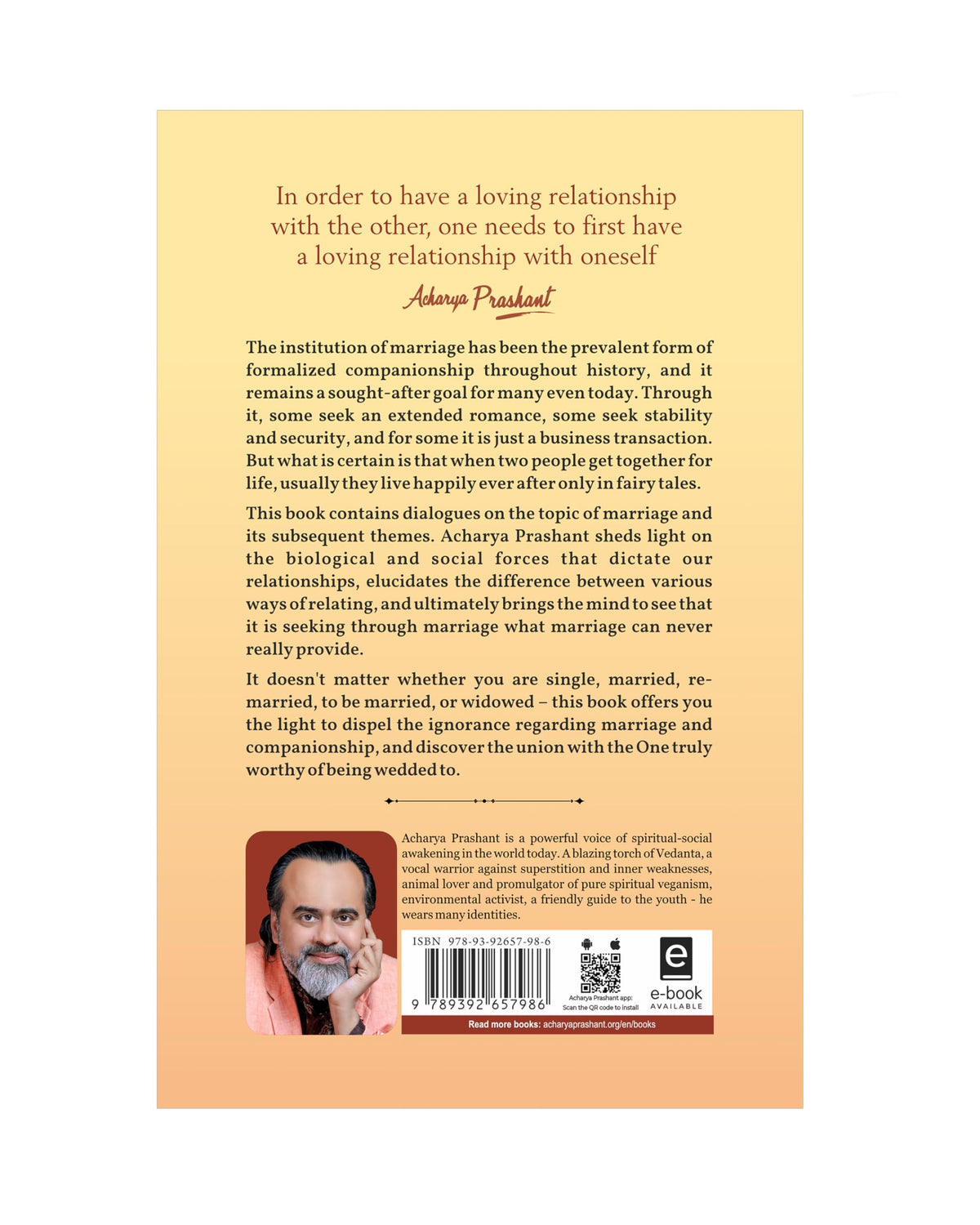 On Marriage By Acharya Prashant Acharya Prashant