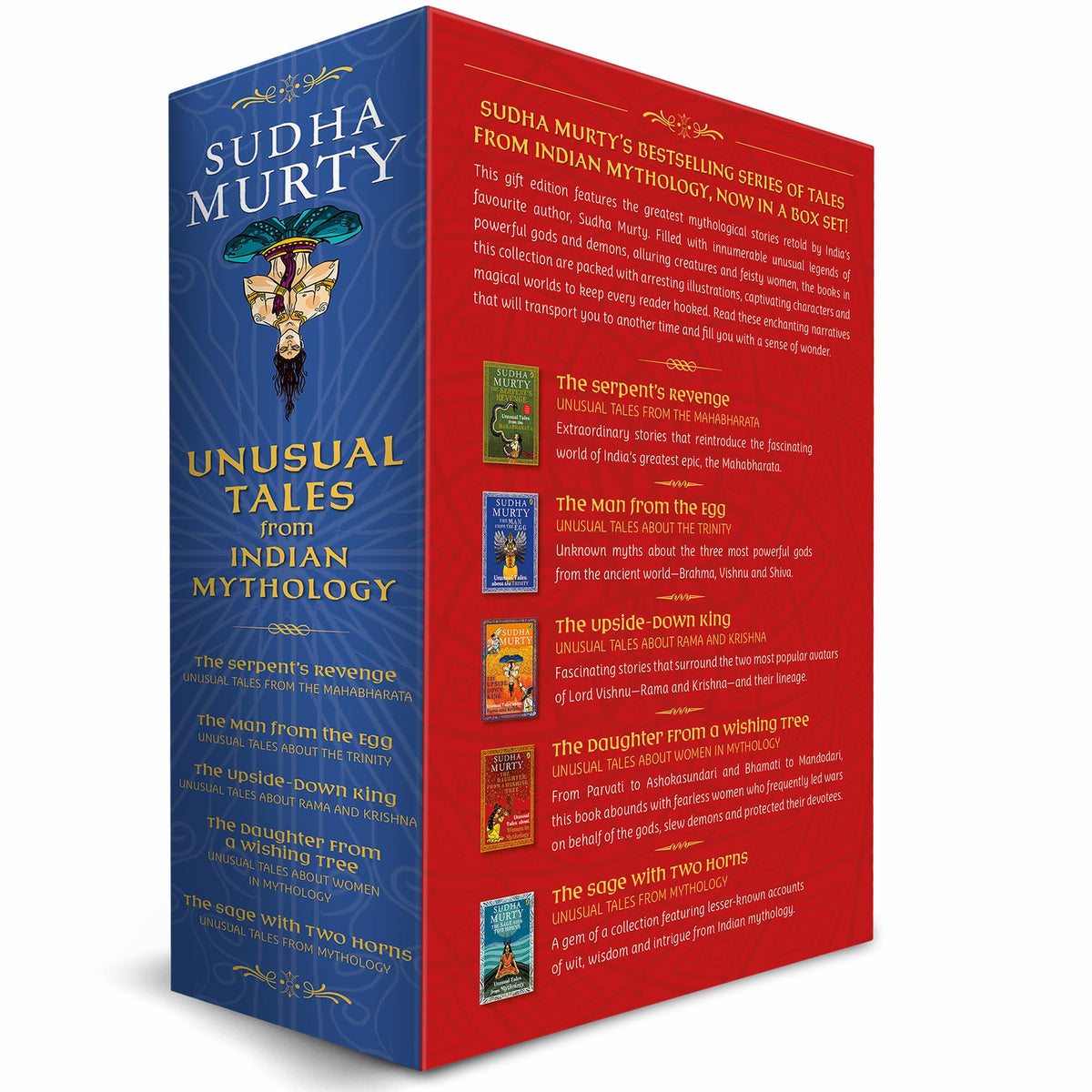 Unusual Tales from Indian Mythology | Sudha Murty’s Bestselling Series | Set of 5 Books | Stories from Mahabharata, Ramayana, & Mythical Characters | Ages 9+