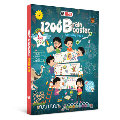 1200+ Brain Booster Activity Book for Kids Ages 5–9 | Theme Based Activity Book with 500+ Free Printable Worksheets & Parenting Tips | Puzzles, Mazes, Brain Teasers, Word Searches and Mind Games
