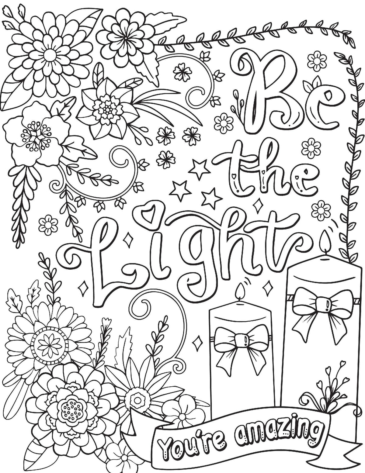 Motivation – Colouring Book for Adults | Inspirational Quotes to Color for Stress Relief, Mindfulness & Relaxation | Positive Affirmation Activity Book for Teens & Adults