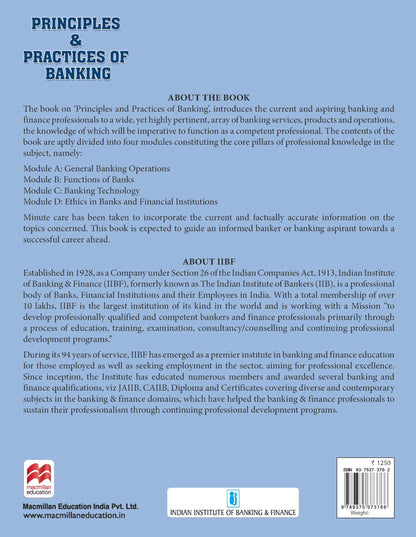 Macmillan Education Principles and Practices of Banking | JAIIB Courseware | JAIIB 2026 updated Edition | JAIIB Exam preparation by IIBF (IIBF JAIIB Exam)