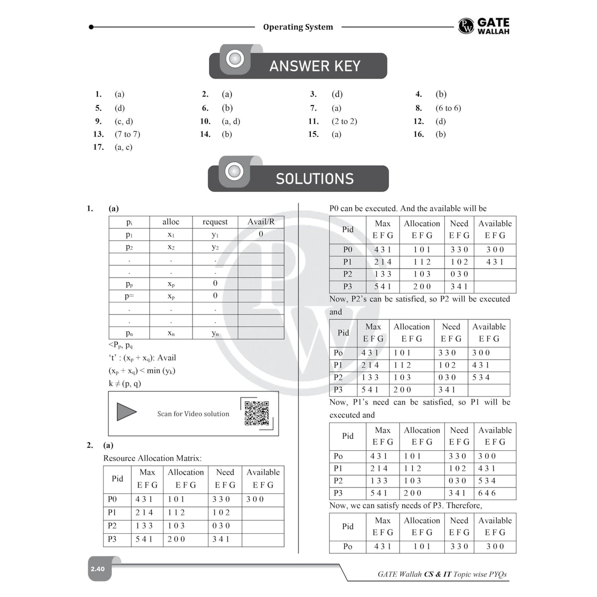 PW GATEWALLAH Computer Science & IT Topicwise Previous Year Solved Papers (2026 - 2008) with Video Solutions For 2027 Exams | Detailed Text Solutions