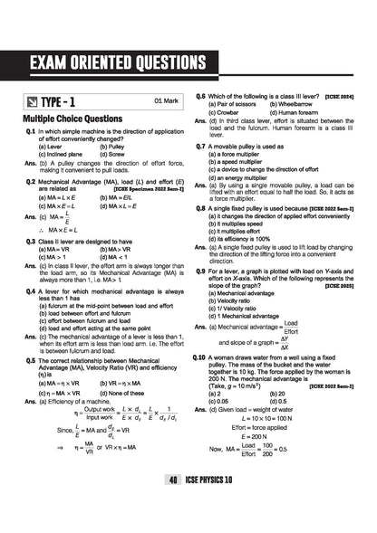 Arihant ICSE Physics Class 10 Exam 2026-27 | Quick Theory, Exam Pattern Questions & Sample Papers | As per Latest ICSE Syllabus | Que Bee 2nd Edition 2027