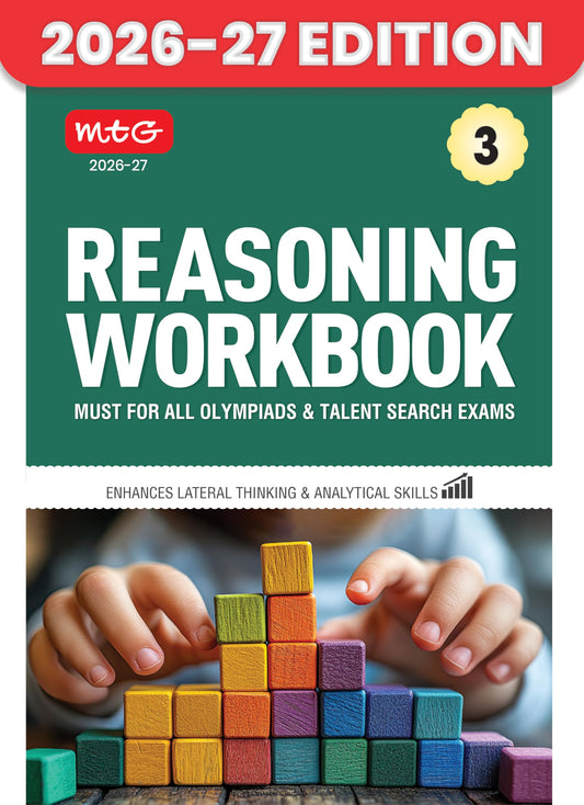 MTG Class 3 Reasoning Workbook For All Olympiad & Talent Search Exam 2026-27 - Enhances Lateral Thinking & Analytical Skills