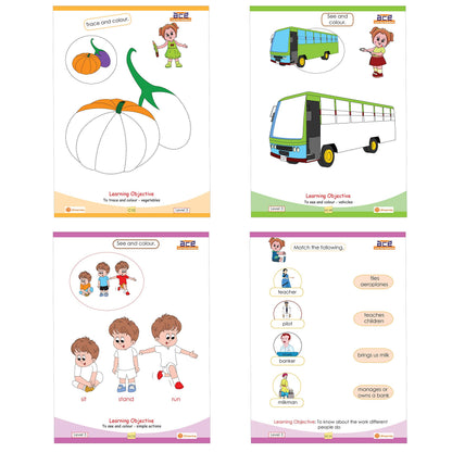 UKG Kids 284 Page 3 CBSE Books Early Learning Activity Skill Worksheets All in One English Maths GK / EVS Fun Coloring Pre School KG 2 Montessori 4-6 Yrs Upper Kindergarten Children Workbooks Kit set