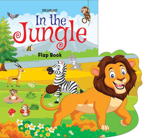 In the Jungle – Lift The Flap Book with Bright and Colourful Pictures