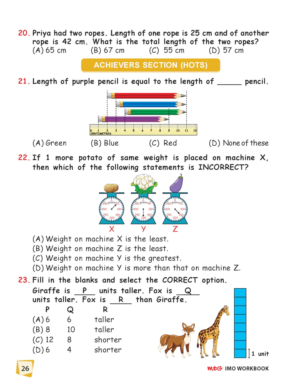 MTG International Mathematics Olympiad (IMO) Workbook Class 1 - Chapter-wise MCQs with Achievers Section - SOF Olympiad Books For 2026-27 Exam