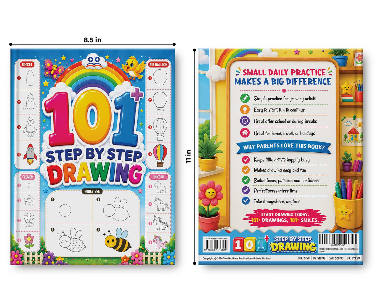 How to Draw Books for Kids | Step by Step Drawing Book for Kids | Ages: 5 - 10 Years | Two Brothers Publications