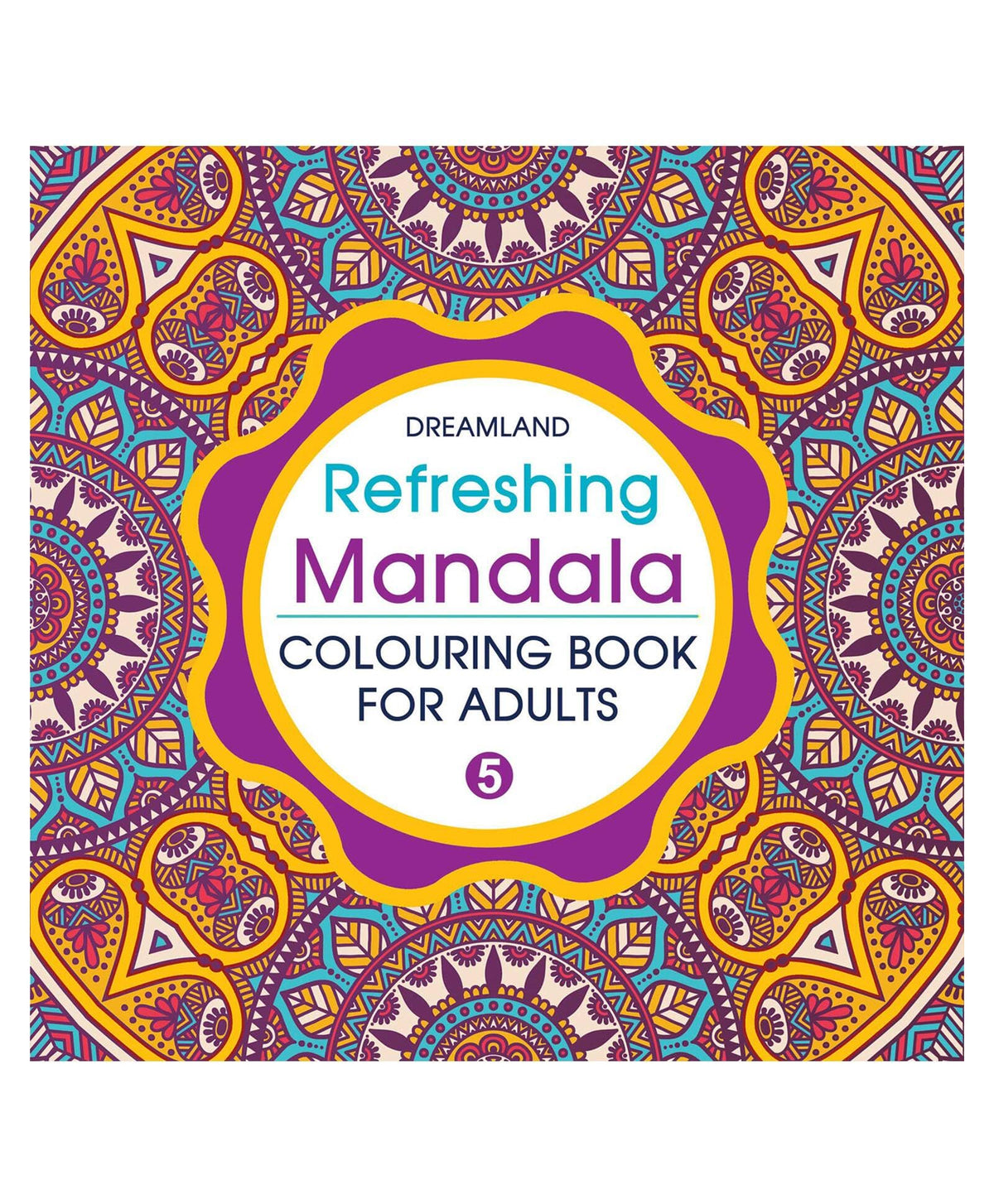 Refreshing Mandala Colouring Book for Adults Book 5| Intricate Mandala Designs for Mindfulness, Relaxation & Creativity | High Quality Paper for Pens, Pencils & Markers