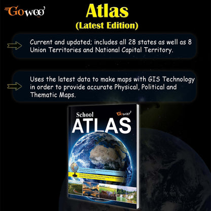 SCHOOL ATLAS (ENGLISH) - MAPLITHO | Student's Guide to Geography: Latest Edition Atlas with Detailed Maps