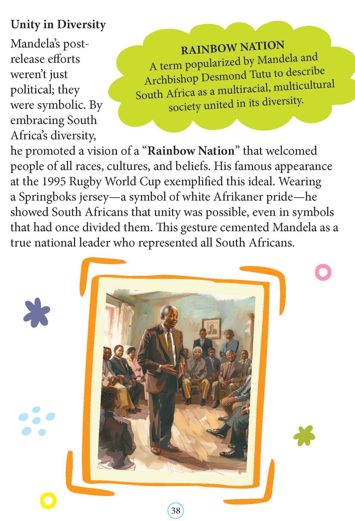 Nelson Mandela Biography for Kids Age 6–12 Years – Inspiring Illustrated Biography Book from Icons of Inspiration Series | Learn About Justice, Peace & Leadership