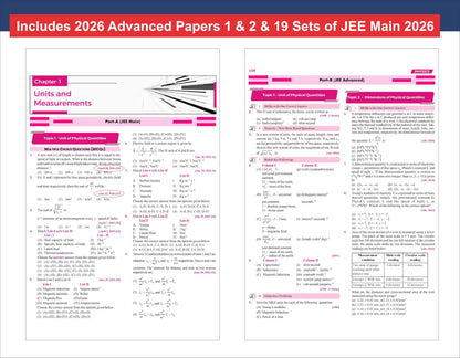 Disha Errorless 49 Years JEE Advanced (1978 - 2026) & 25 Year JEE Main (2002 - 2026) PHYSICS Chapter-wise & Topic-wise PYQs 22nd Edition | Solved Papers Question Bank in NCERT Flow for JEE 2027
