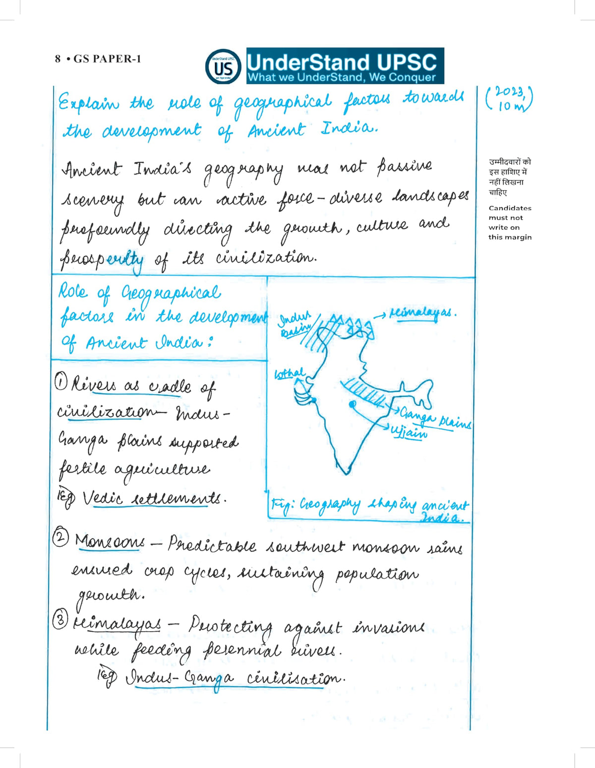 UPSC Conquer Mains PYQs 300+ Handwritten Notes Model Answers Book for UPSC CSE & State PSC Main Exam 2026 | 10 Year Exams PYQ GS General Studies Paper 1, 2, 3, 4 | Diagrams, Maps (in English) 2025-26