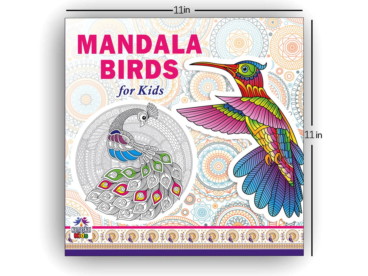Mandala Birds Coloring Book for Kids | 30 Creative Bird Mandala Designs to Enhance Art Coloring, Drawing & Develop Art Skills | High Quality Premium Paper | Perfect Gift for Children & Teens