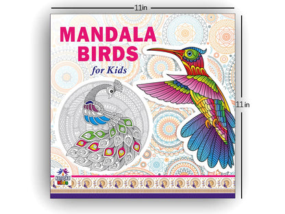 Mandala Birds Coloring Book for Kids | 30 Creative Bird Mandala Designs to Enhance Art Coloring, Drawing & Develop Art Skills | High Quality Premium Paper | Perfect Gift for Children & Teens