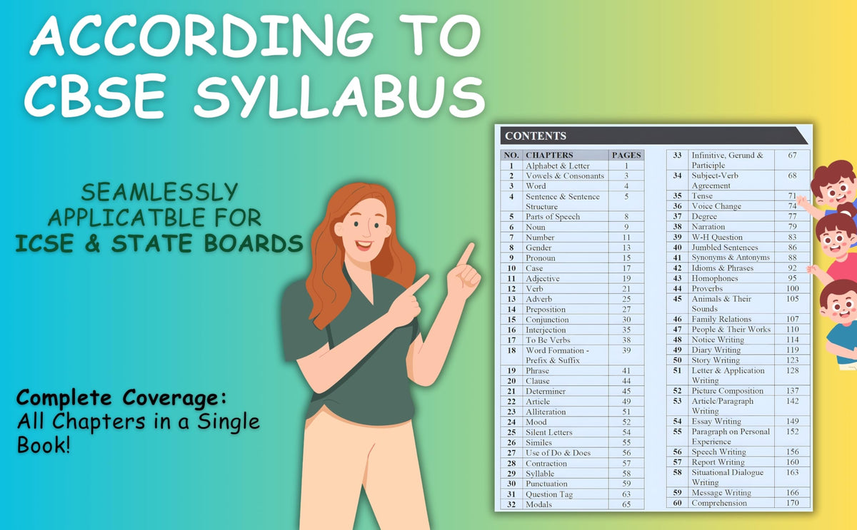 English Grammar for Primary School (CBSE, ICSE & State Boards)