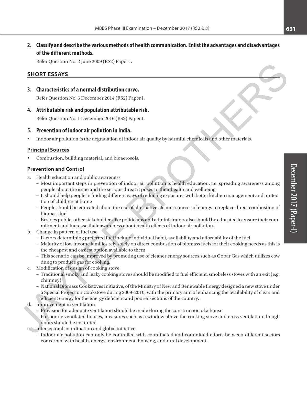 Community Medicine Solved Question Papers