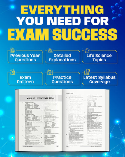 VEDPREP CUET-PG Life Science Solved Papers 2015–2026| Previous Year Questions with Detailed Solutions | COMMON UNIVERSITY ENTRANCE TEST | As Per Latest CUET-PG Syllabus | Second Edition 2026 |