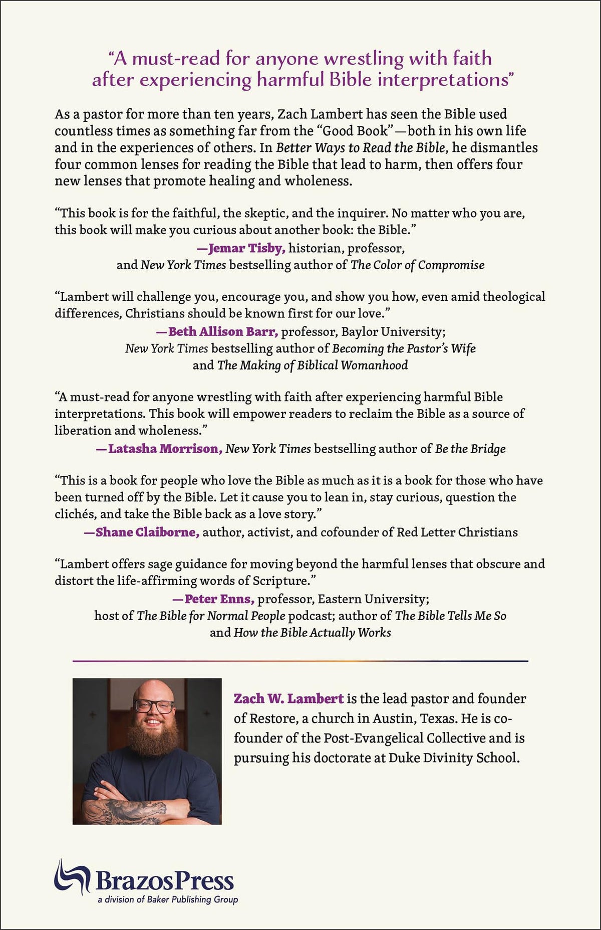 Better Ways to Read the Bible: Transforming a Weapon of Harm into a Tool of Healing