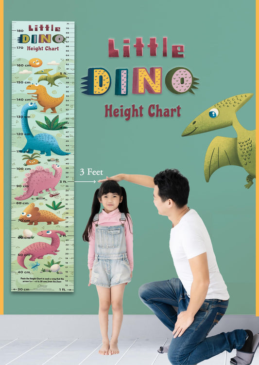 Little Dino Height Chart book cover