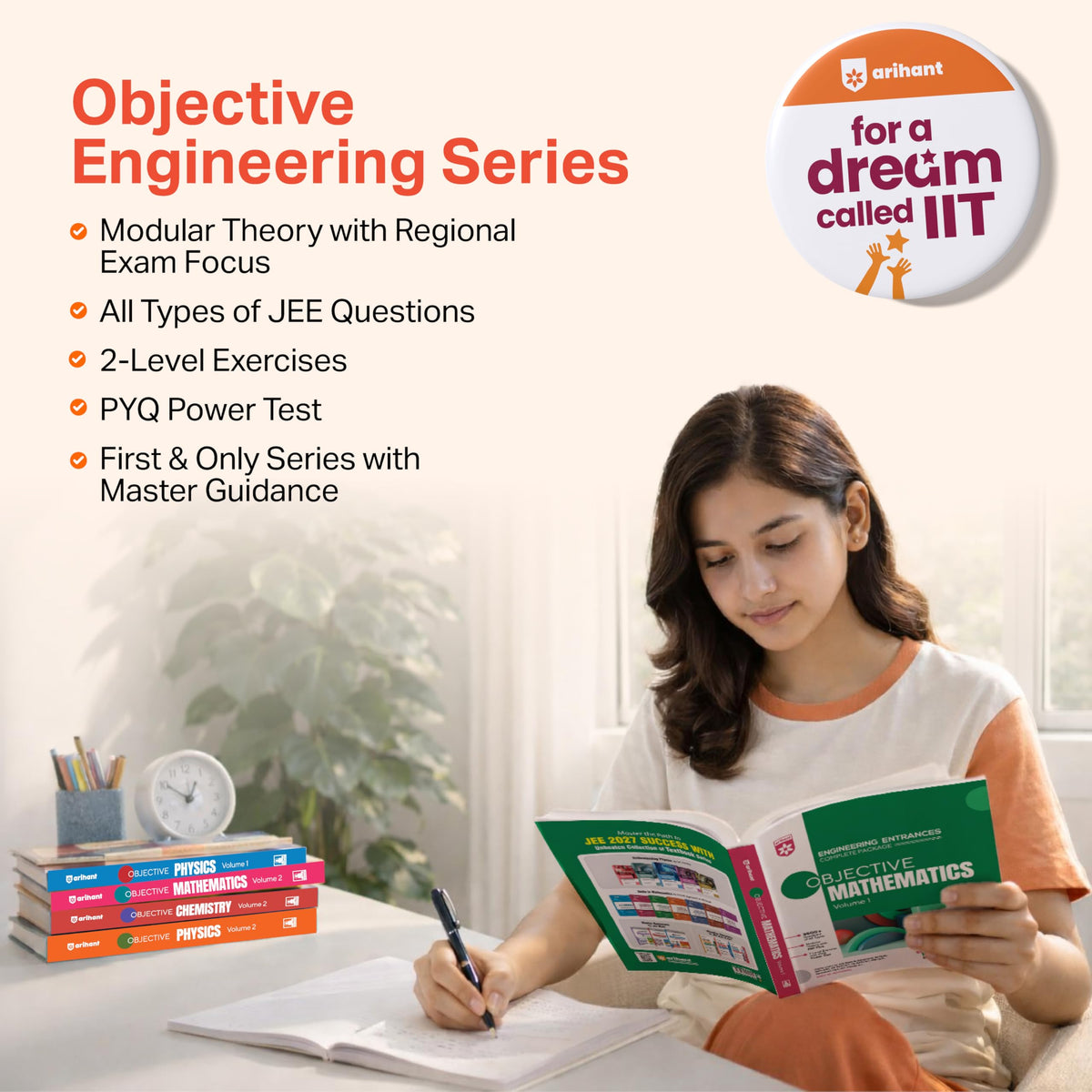Arihant Objective Physics Volume 1 For JEE 2026-2027 | 3600+ Questions, Modular Theory & REE Plus, PYQ-Based 2-Level Exercises | For JEE Main, BITSAT, MHT-CET & Engineering Entrances | DC Pandey