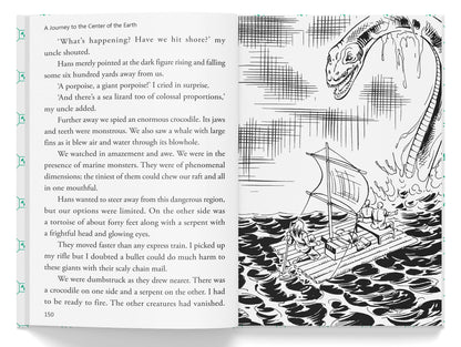 Journey To The Center of The Earth: Illustrated Abridged Children Classics English Novel With Review Questions (Hardback)