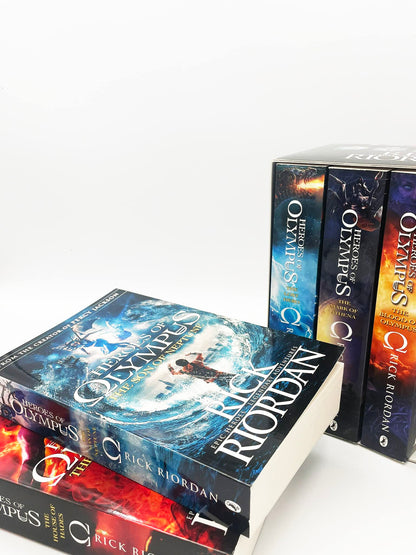 RICK RIORDAN: HEROES OF OLYMPUS COMPLETE COLLECTION – The Lost Hero, Son of Neptune, Mark of Athena, House of Hades & Blood of Olympus | Epic Mythology Adventure Series