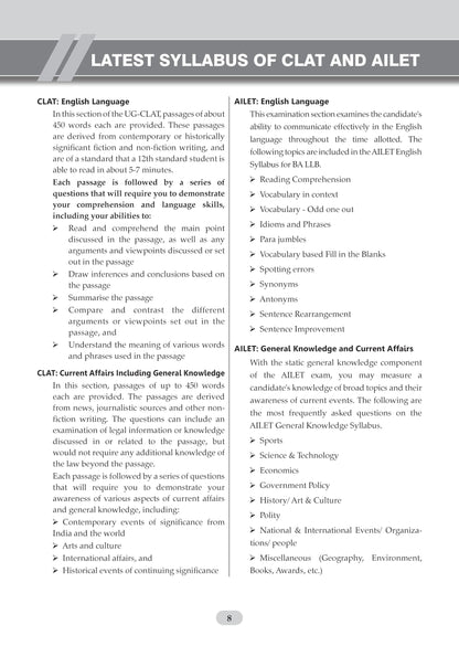 Oswaal CLAT (UG) & AILET | Year-wise | 10 Previous Solved Papers | (2021-2026) | For 2027 Admission Test